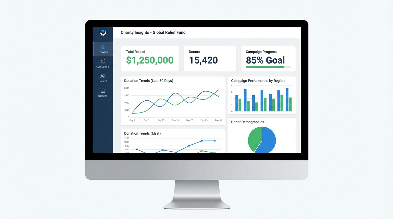 JerseyGiving analytics dashboard