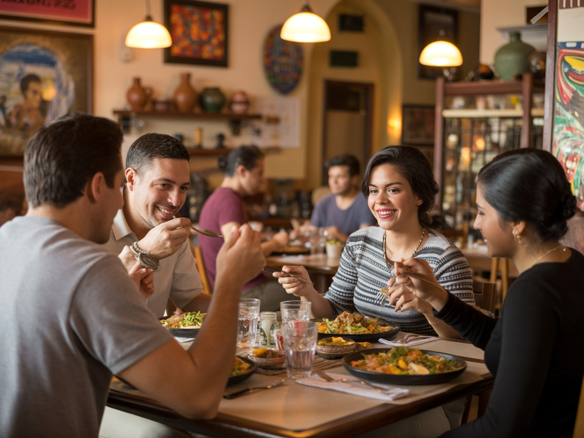 Restaurant interior ambiance