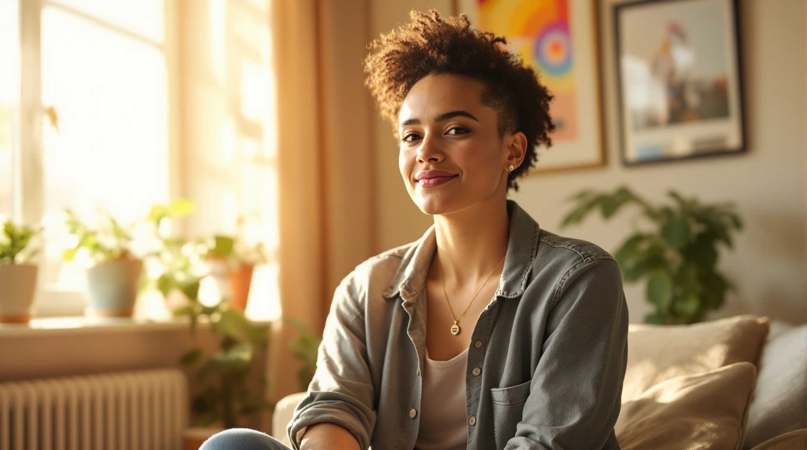 Featured Image: LGBTQI+ Individual Practicing Confident Assertiveness