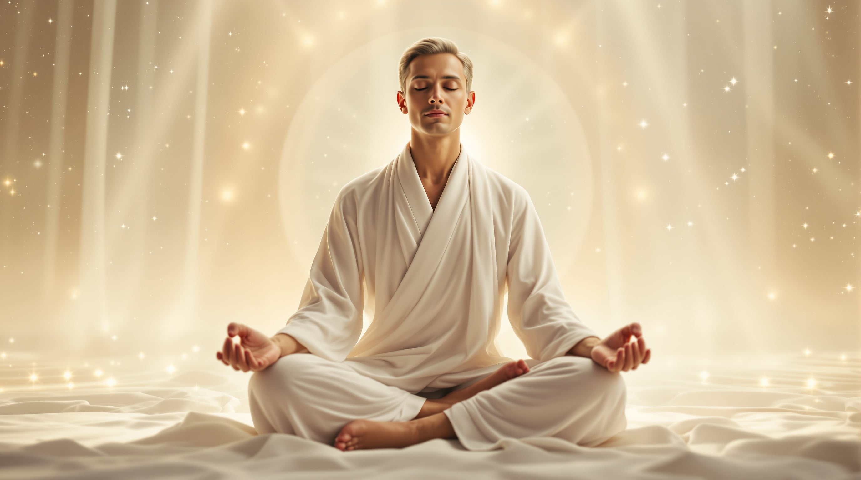 Osoba u meditaciji sa fokusom na unutrašnju energiju i čakre, simbol praktičnih vežbi za razvoj intuicije