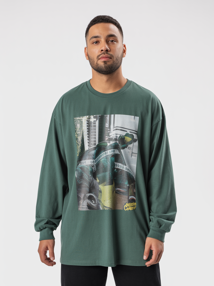 Camiseta Manga Longa Verde