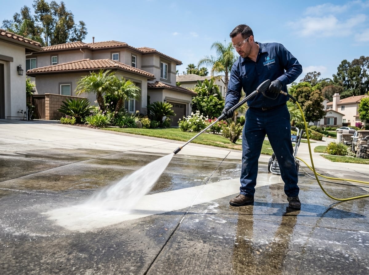 Driveway Washing service by EnviroStripes in Los Angeles