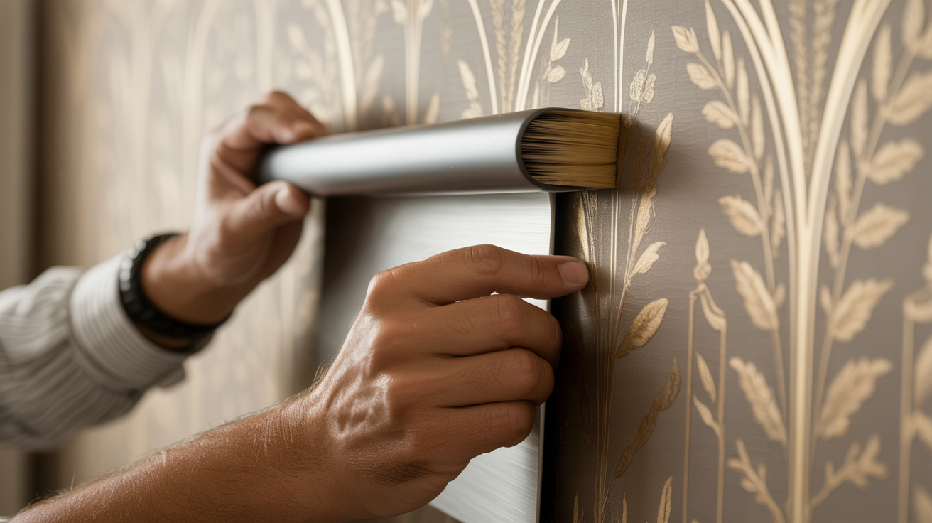 Professional wallpaper installation craftsmanship