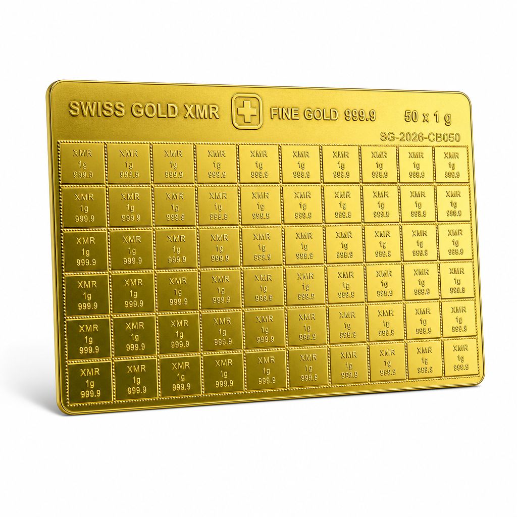 50x1g Gold CombiBar Valcambi