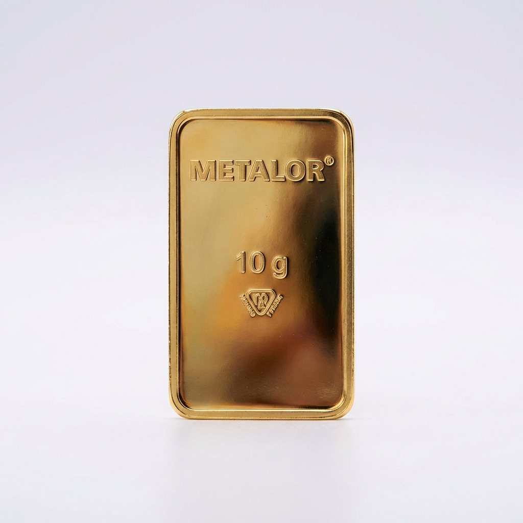 Metalor 10 Gram Gold Bar