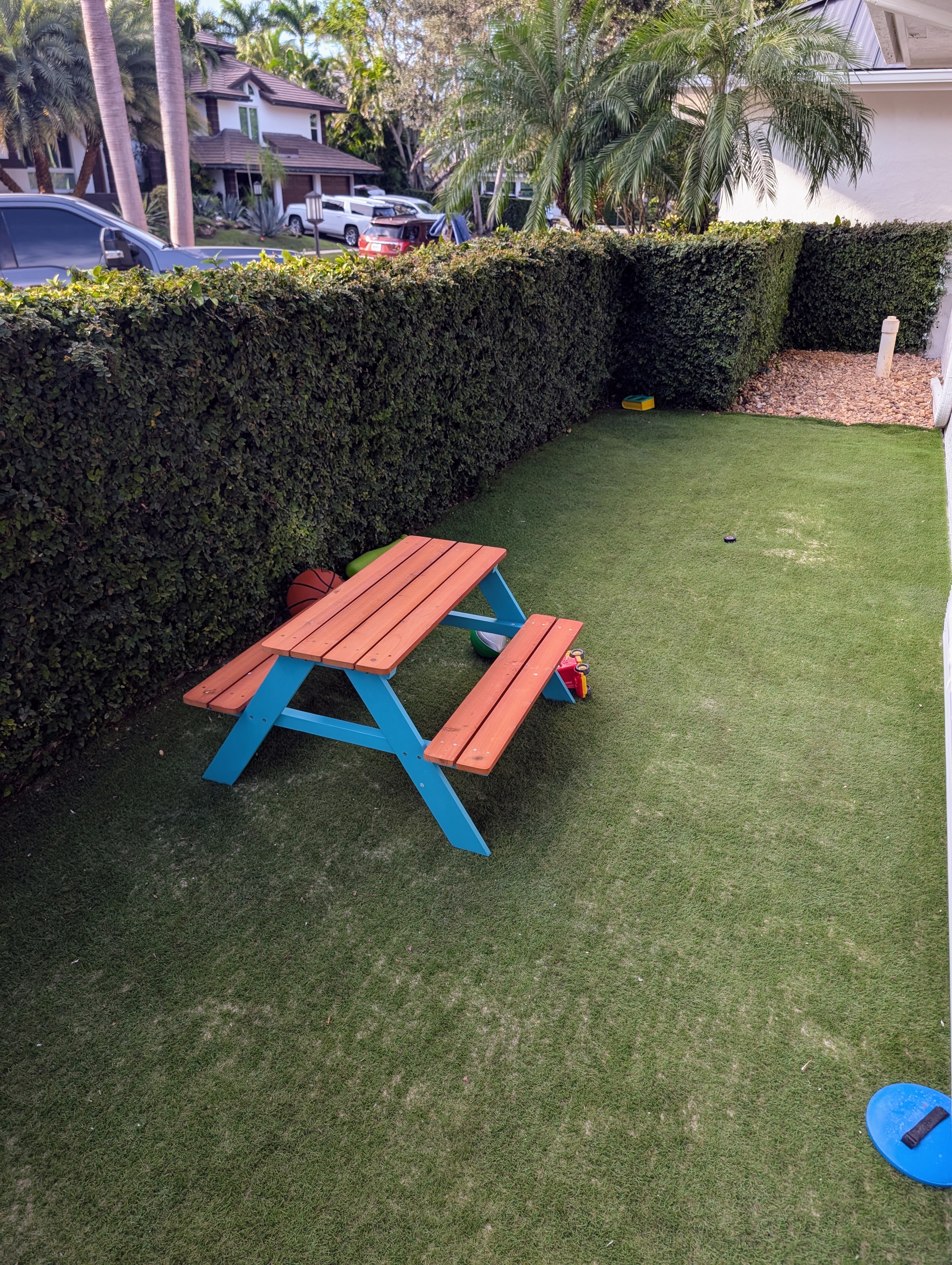 Private children play area - secure and private from golf course