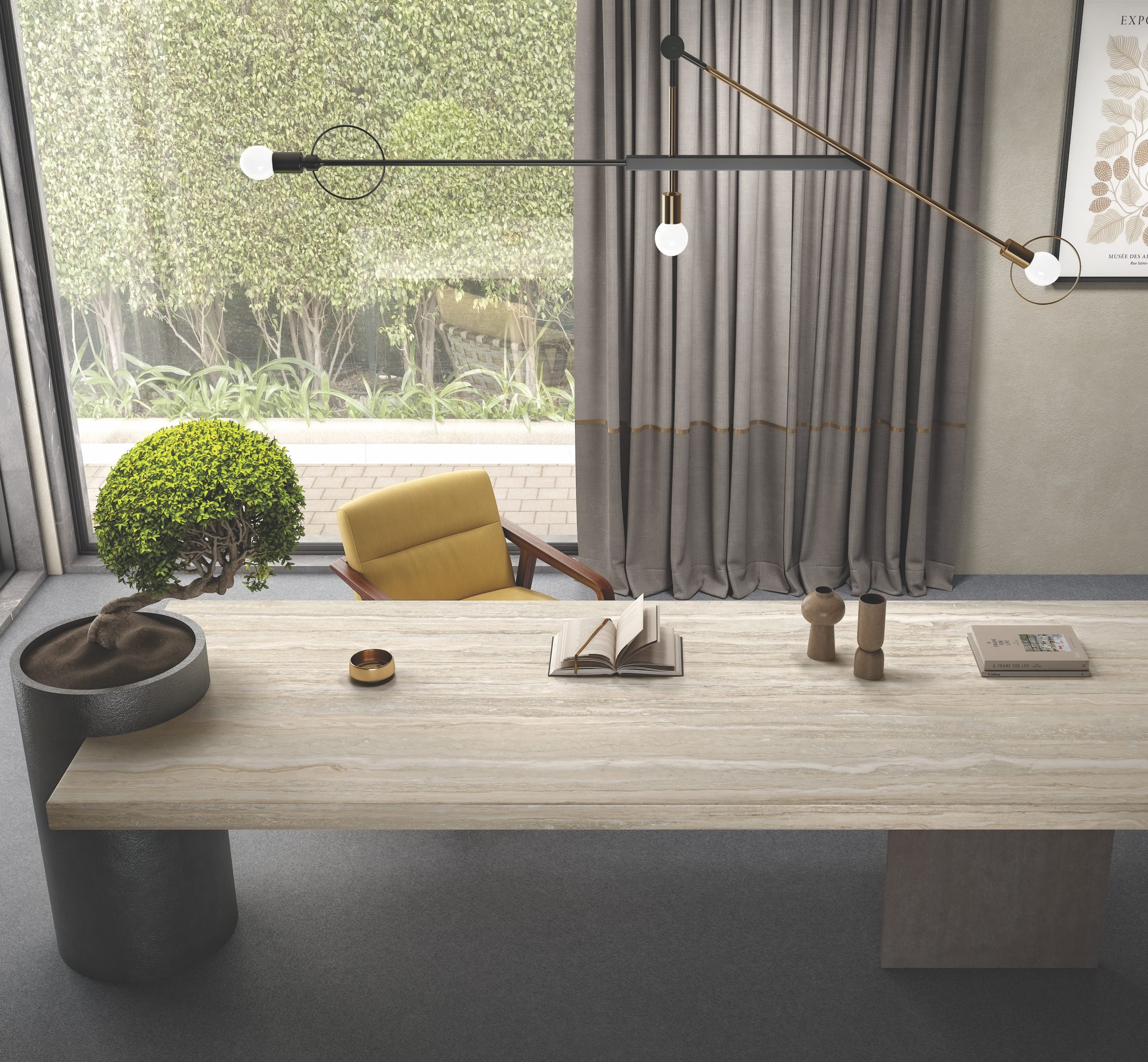 TRAVERTINO CREMA Installation 1