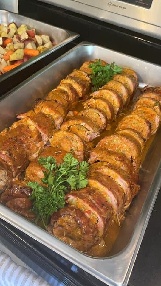 Stuffed Pork Loin Roulade