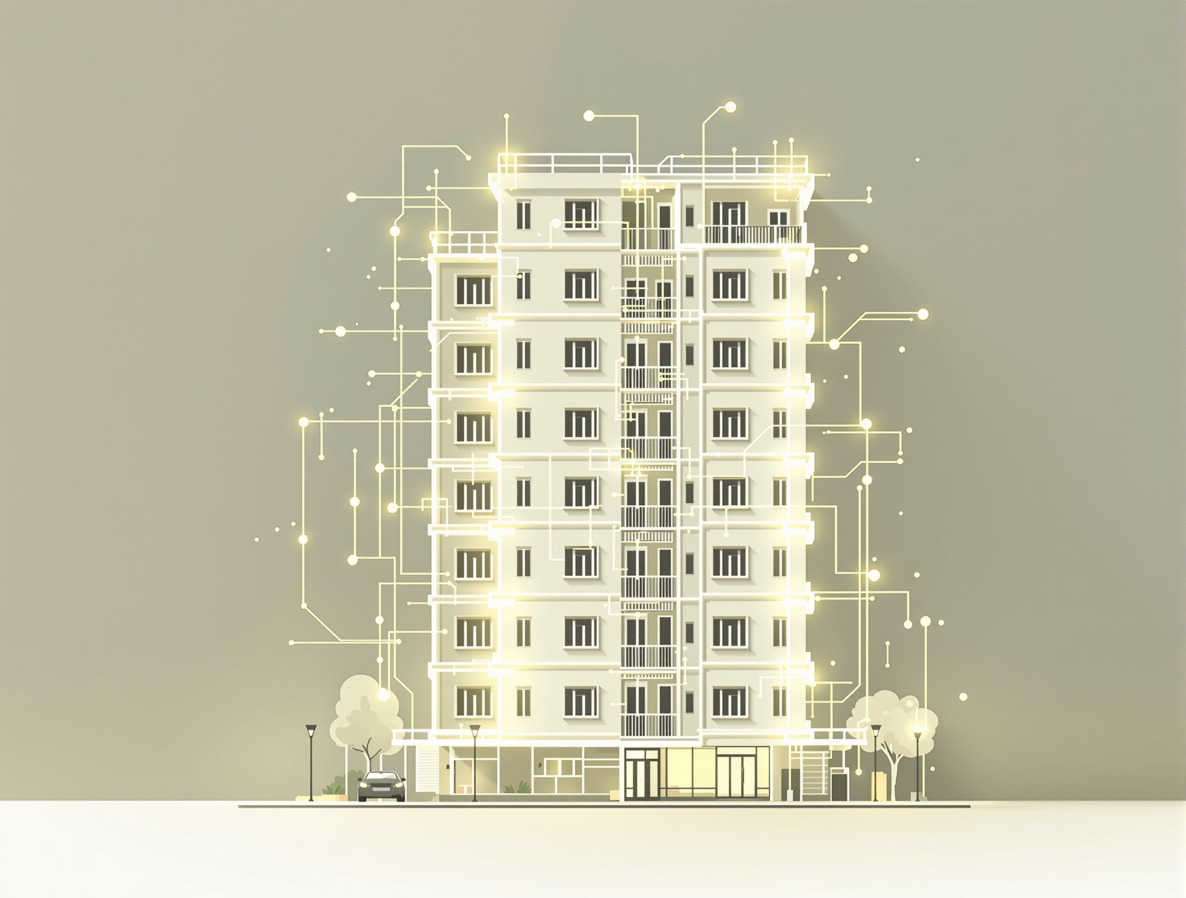 Real Estate AI solutions illustration