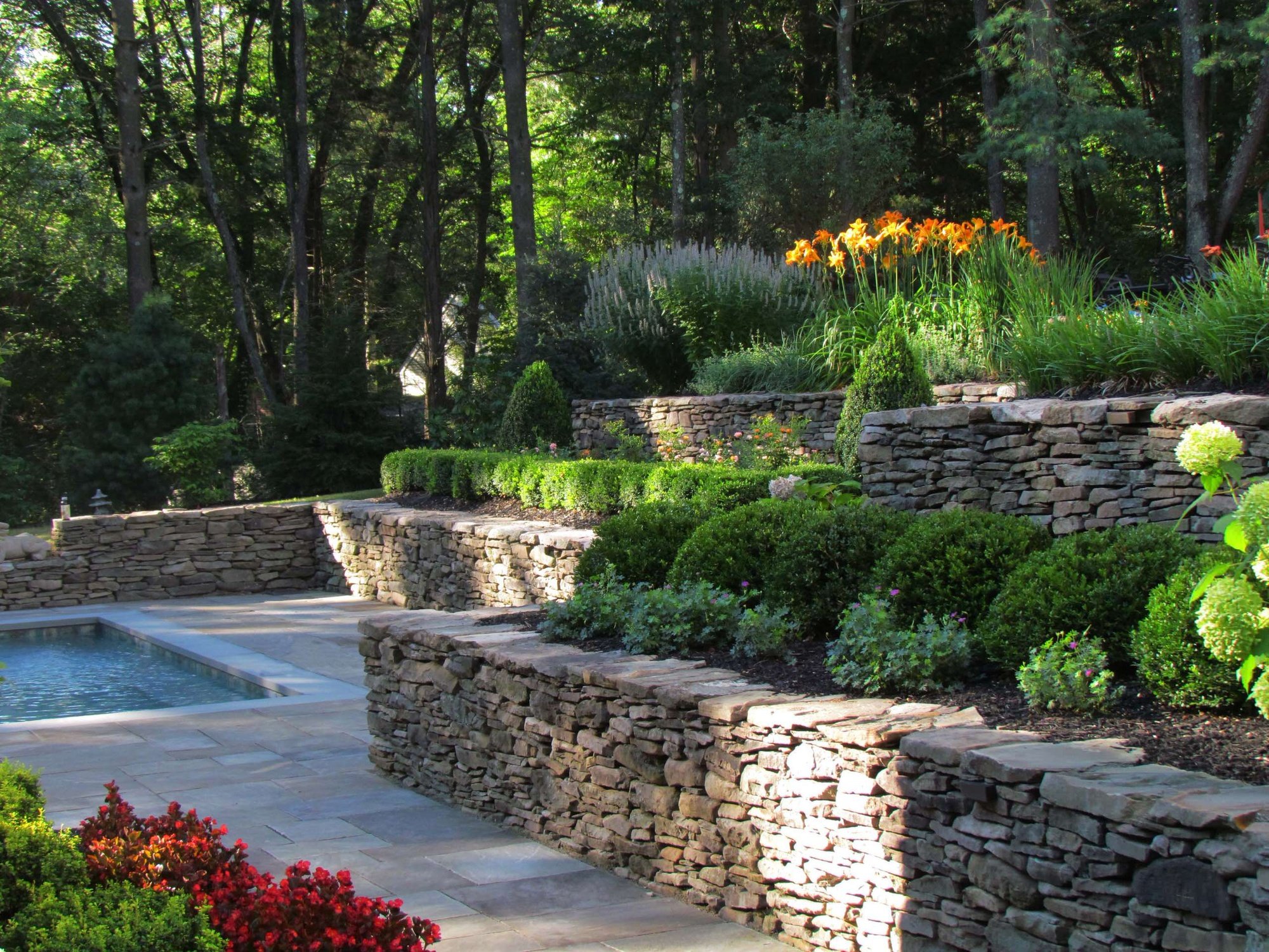 Stone Retaining Wall