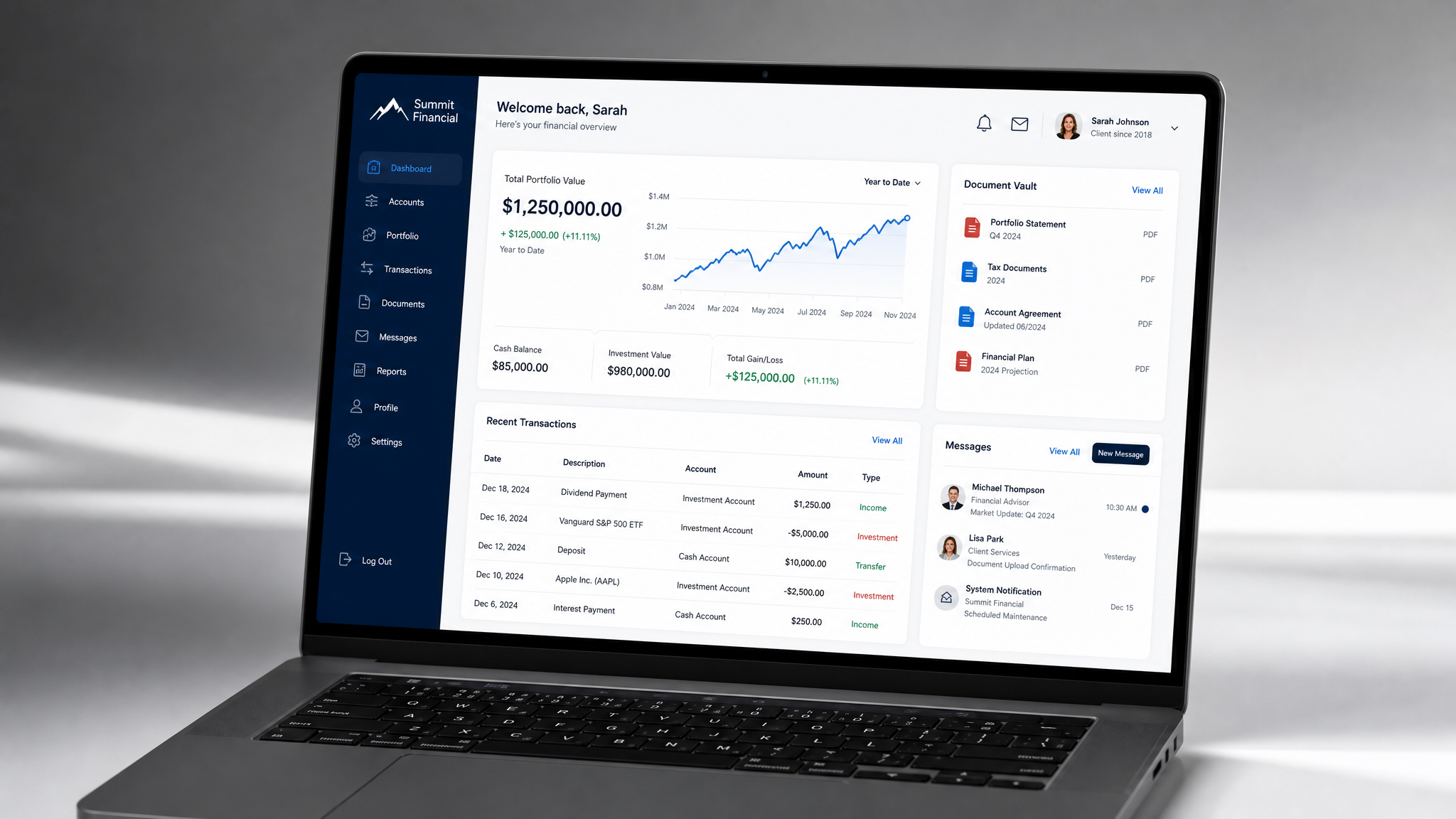 Client Portal Web Application