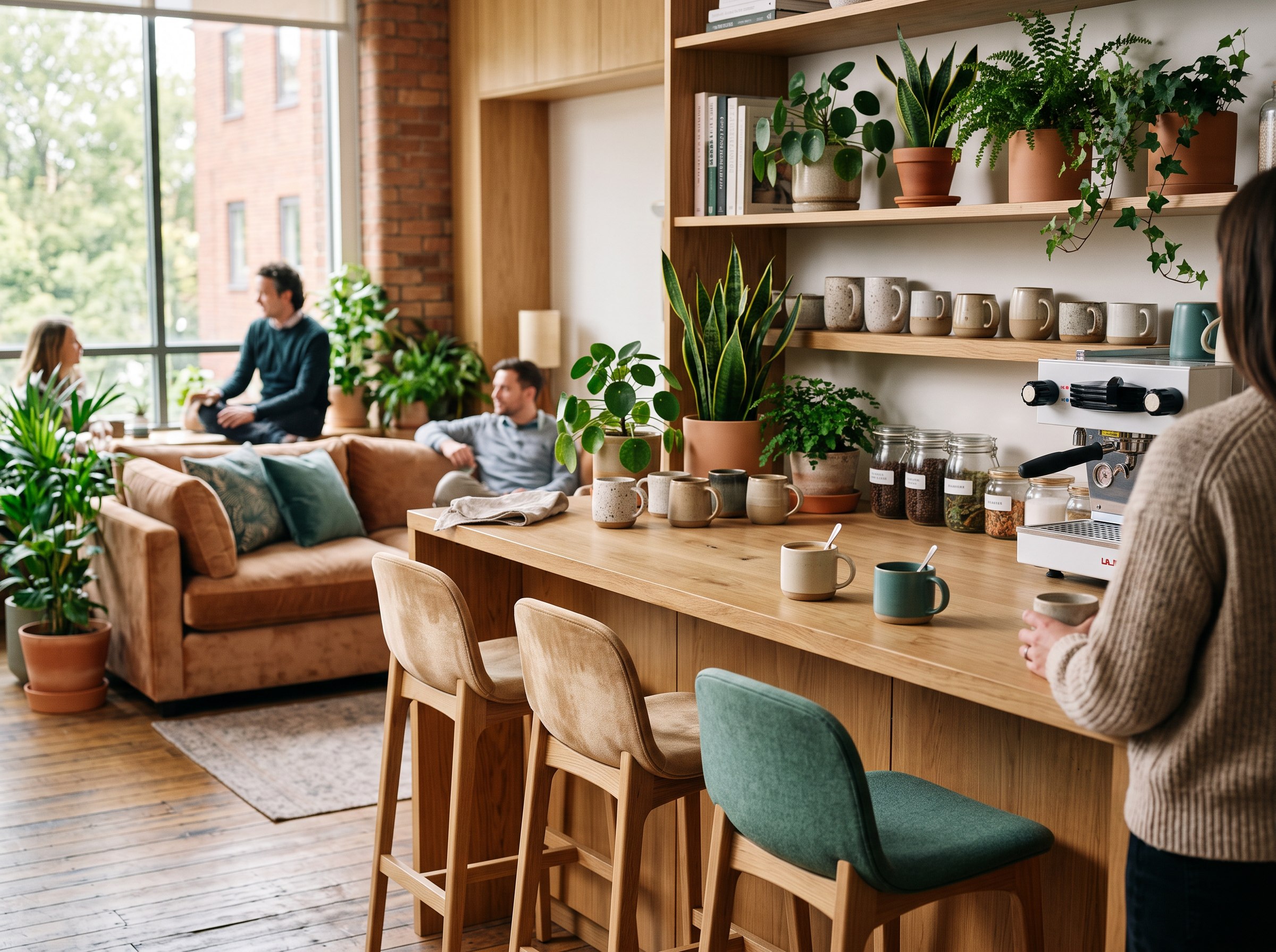 Break room in a KioskMate virtual office