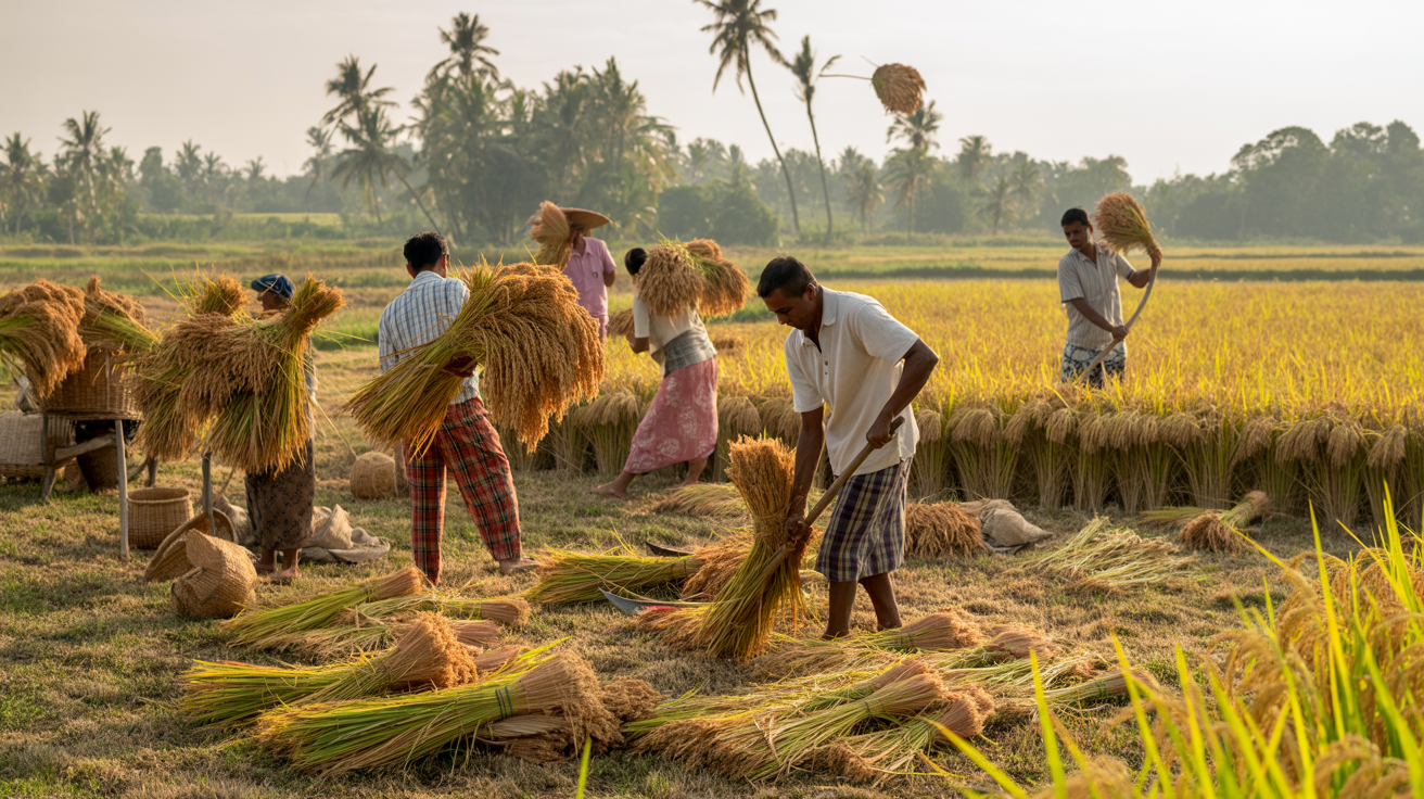 රන් පැහැ වී අස්වනු නෙලීම