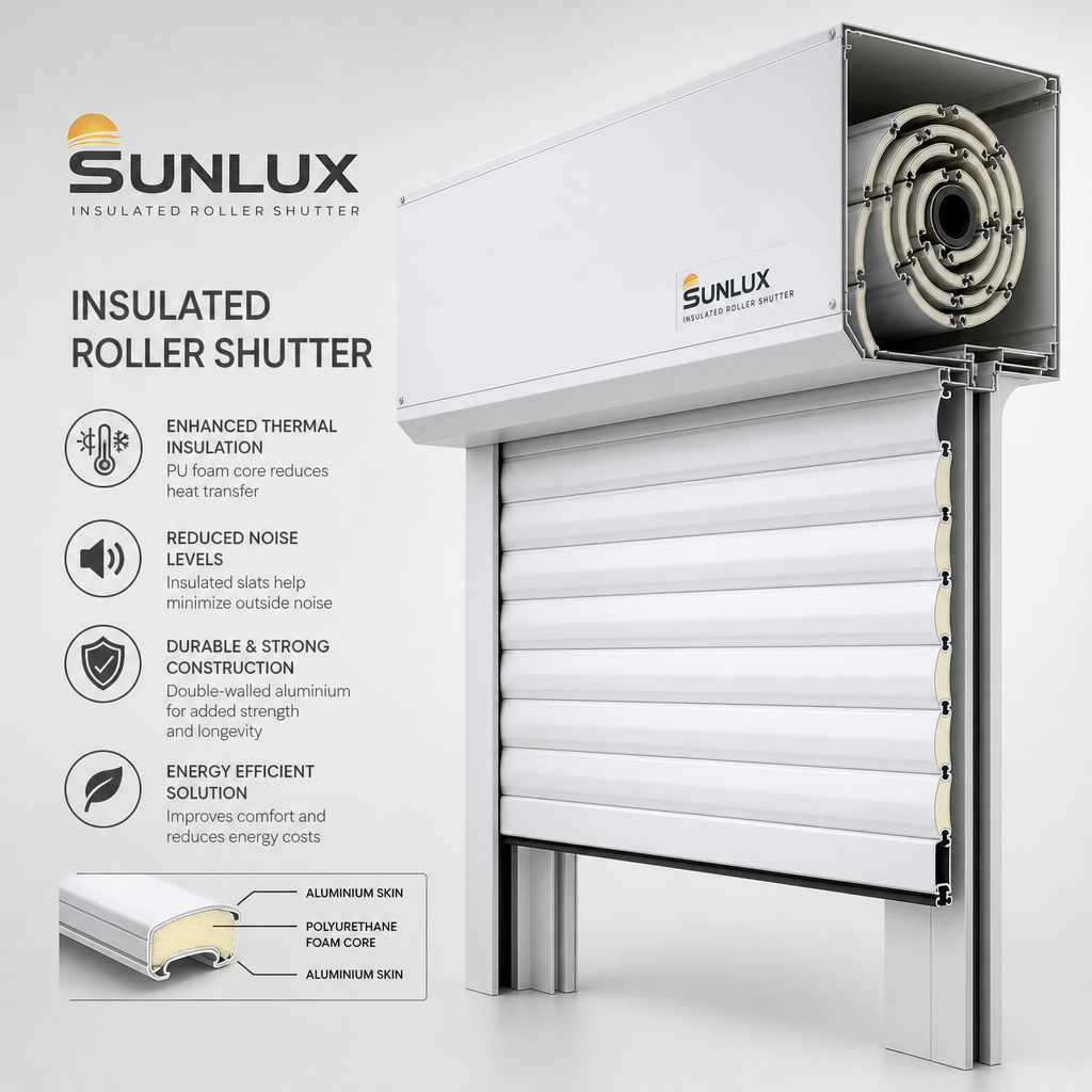 Roller Shutters — Sunlux® Insulated Roller Shutter by Blind Solutions®
