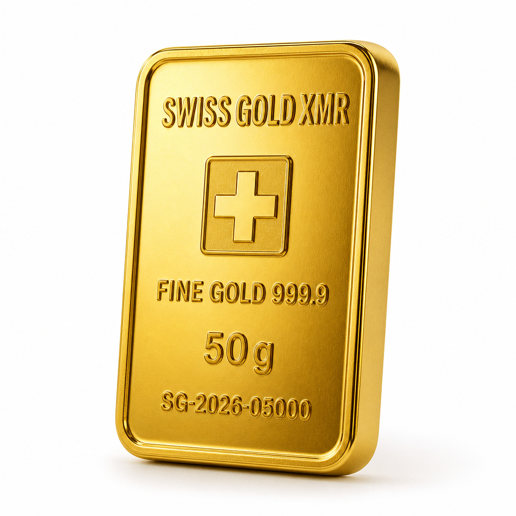 50g Gold Bar Valcambi