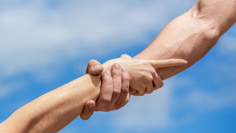 Hands reaching out in compassion