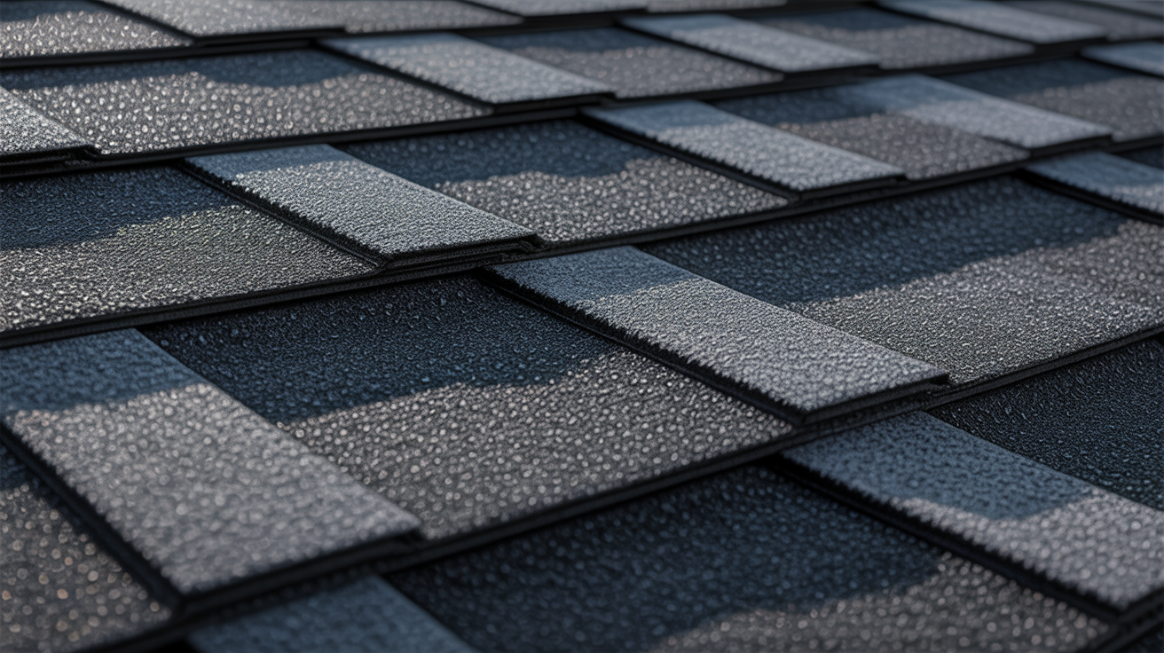 GAF Charcoal shingle close-up