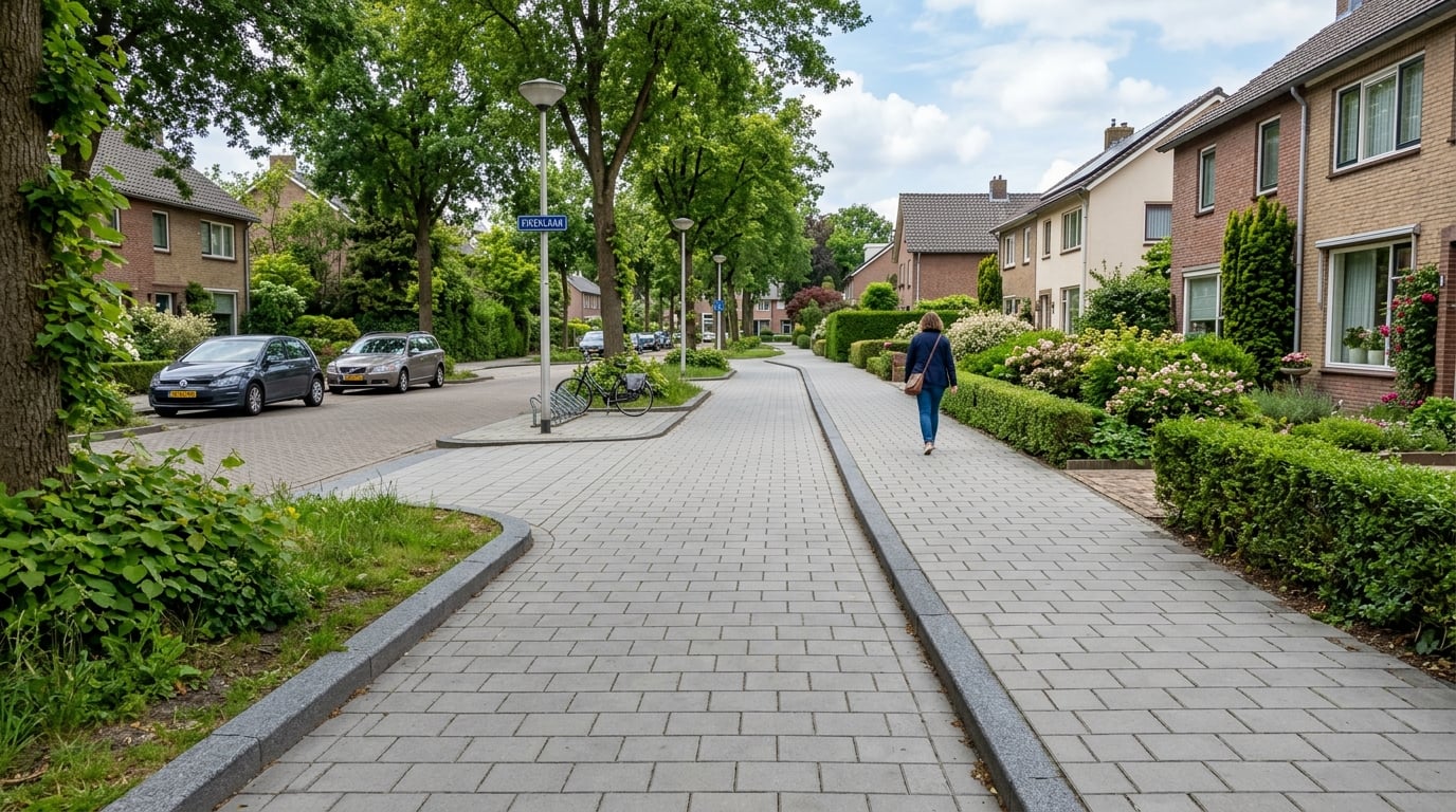 Öffentlicher Weg gereinigt