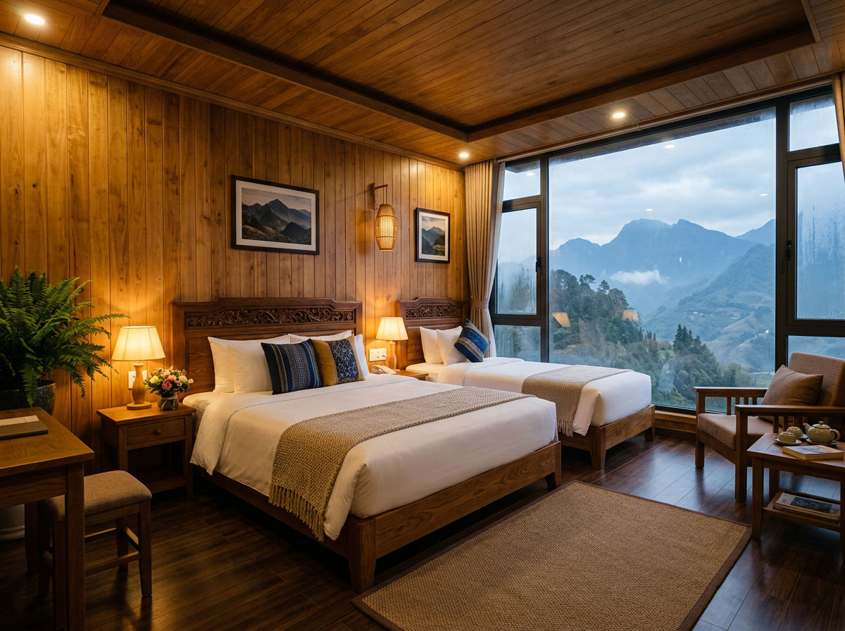 Phòng VIP ốp gỗ thơm (1 đôi + 1 đơn)