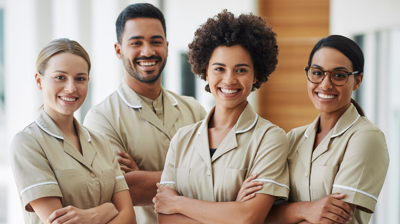 Equipe de profissionais de saúde da Cuidar Bem Love The Life