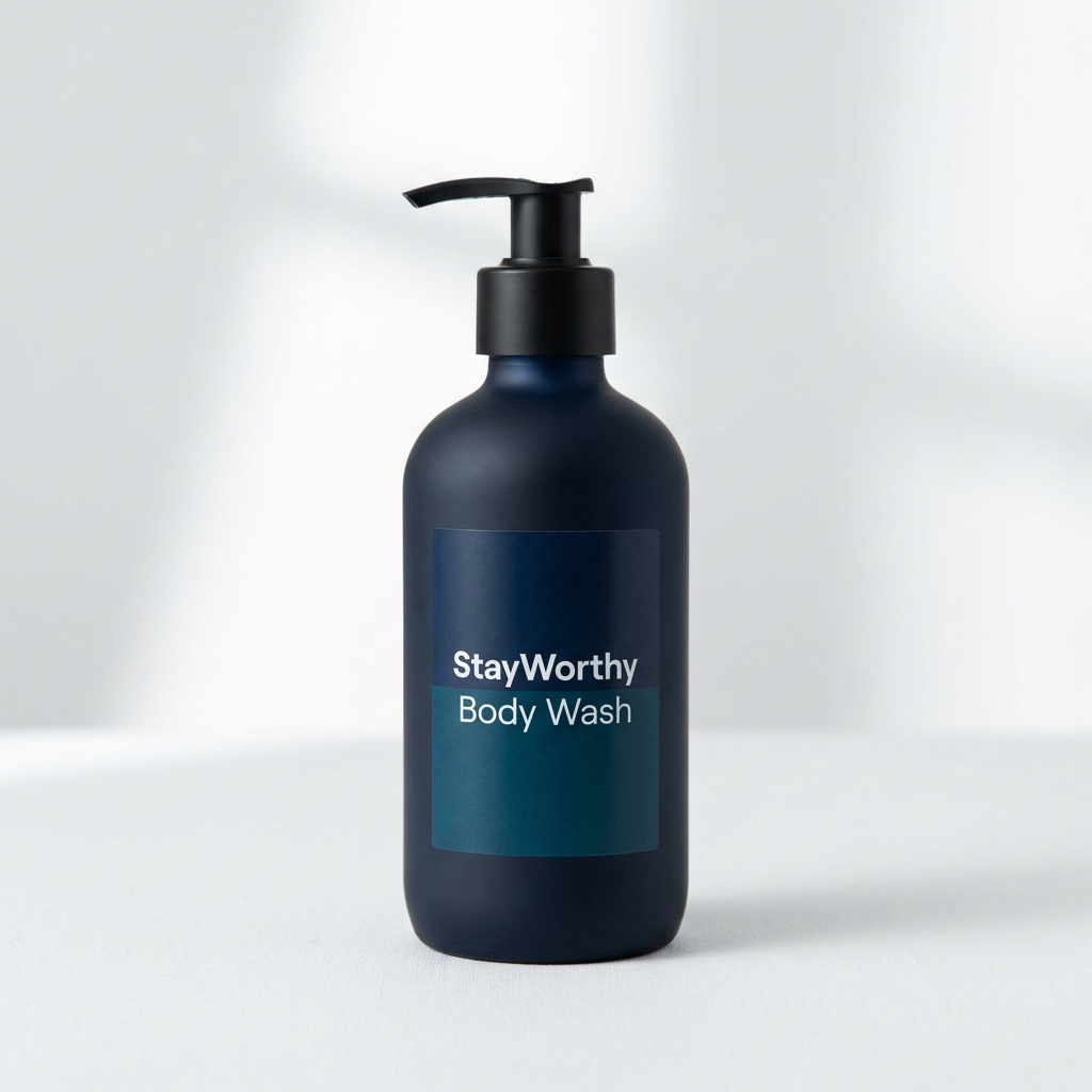 StayWorthy Body Wash - premium amenity bottle