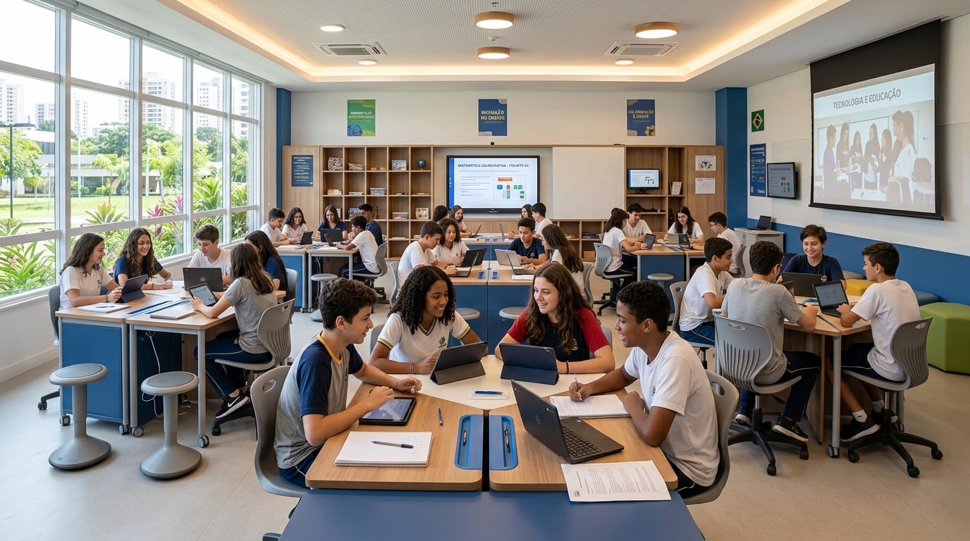 Profissionais utilizando a plataforma CIVITAS EDU