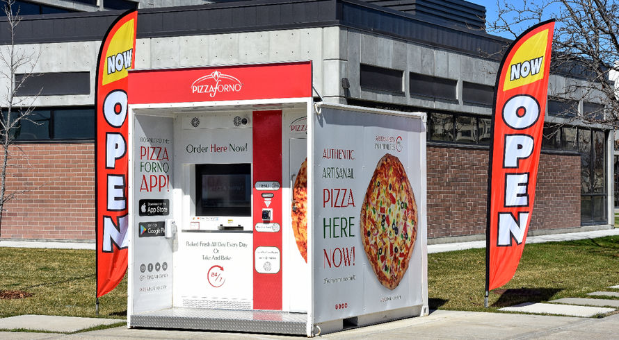 Pizza vending machine