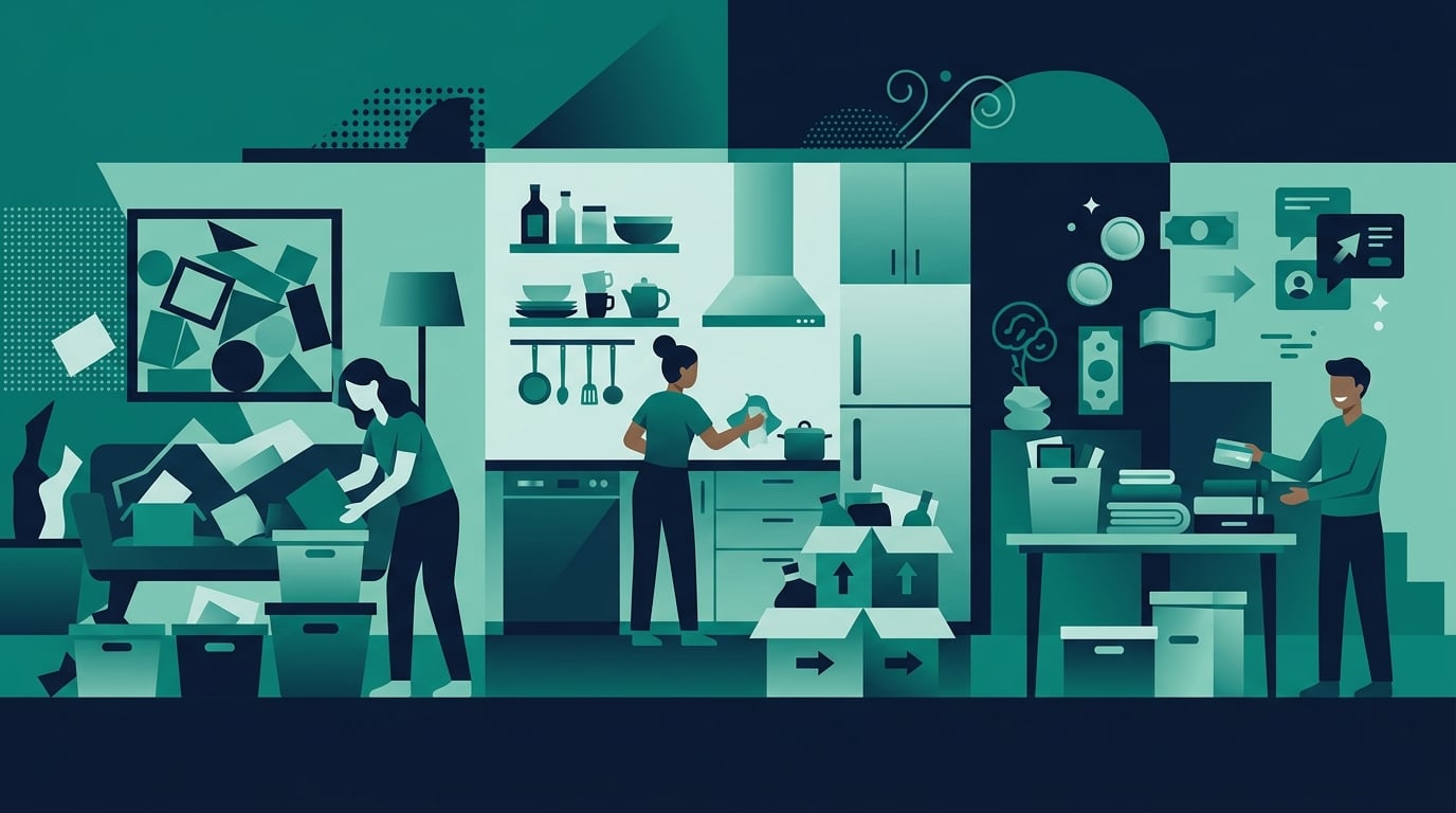 How to Declutter Your Home and Turn Clutter Into Cash (A Room-by-Room Action Plan)