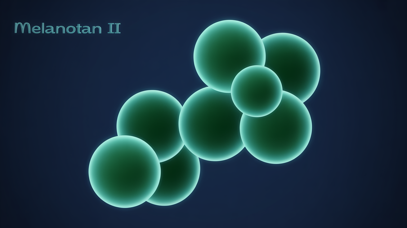 Molecular structure illustration of Melanotan II