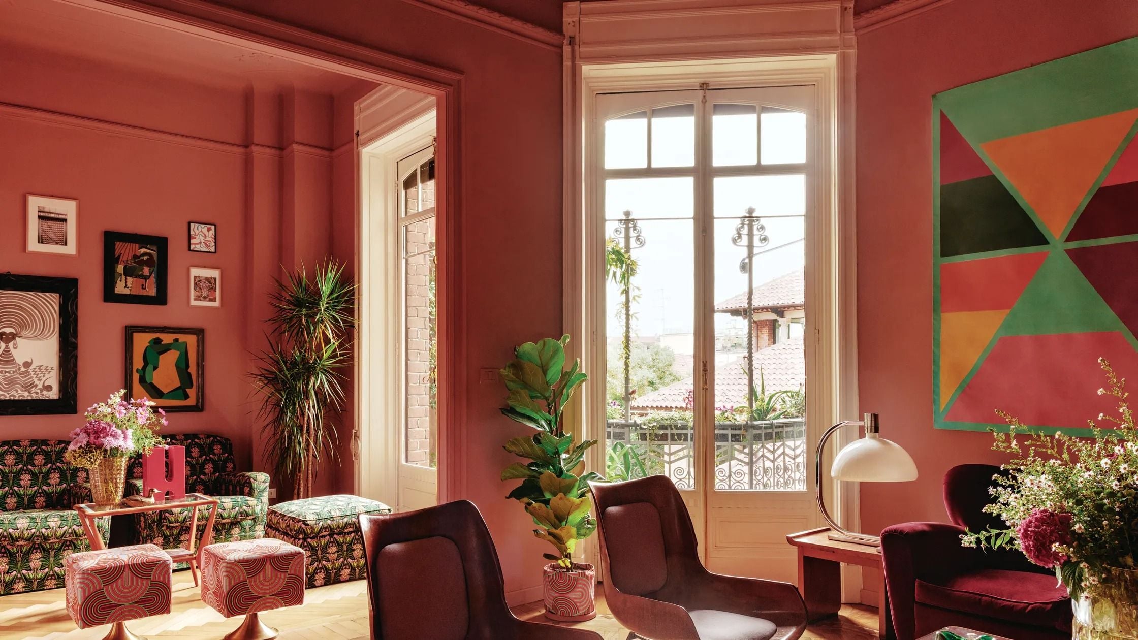 Freshly painted interior room with clean lines