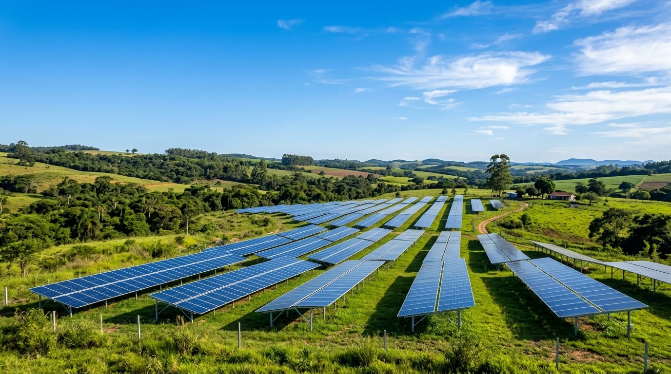 Usina solar construída pela Eletrosol em Rondônia