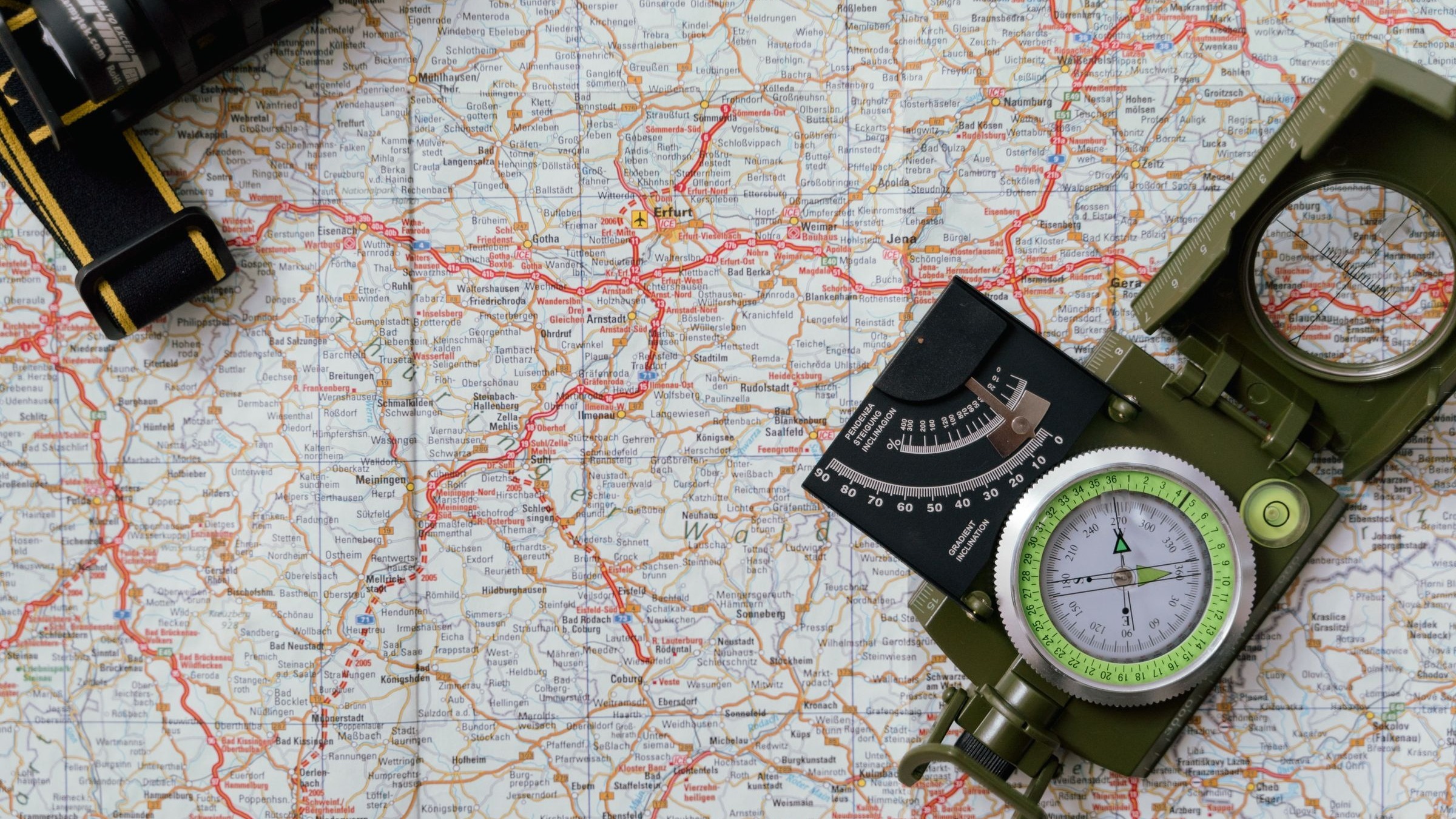Navigation planning with map