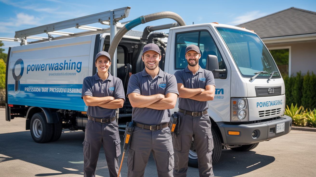 Holts Pressure Washing professional team and equipment