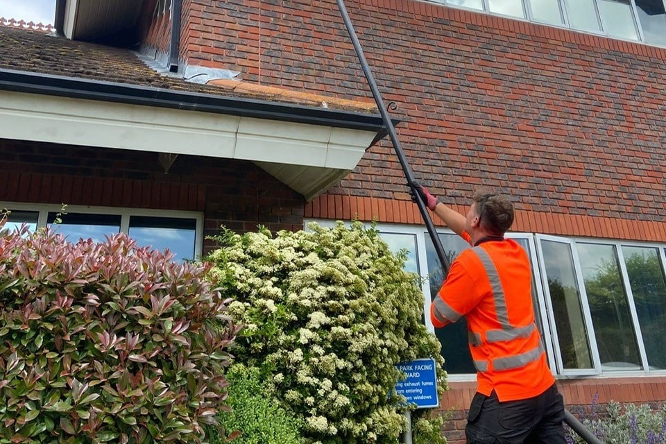 Gutter downpipe cleaning