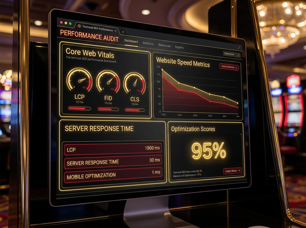 Technical SEO - Website performance dashboard
