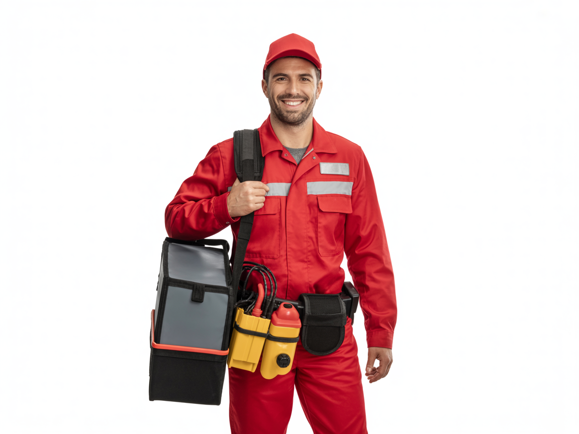 Professional pest control technician ready to help