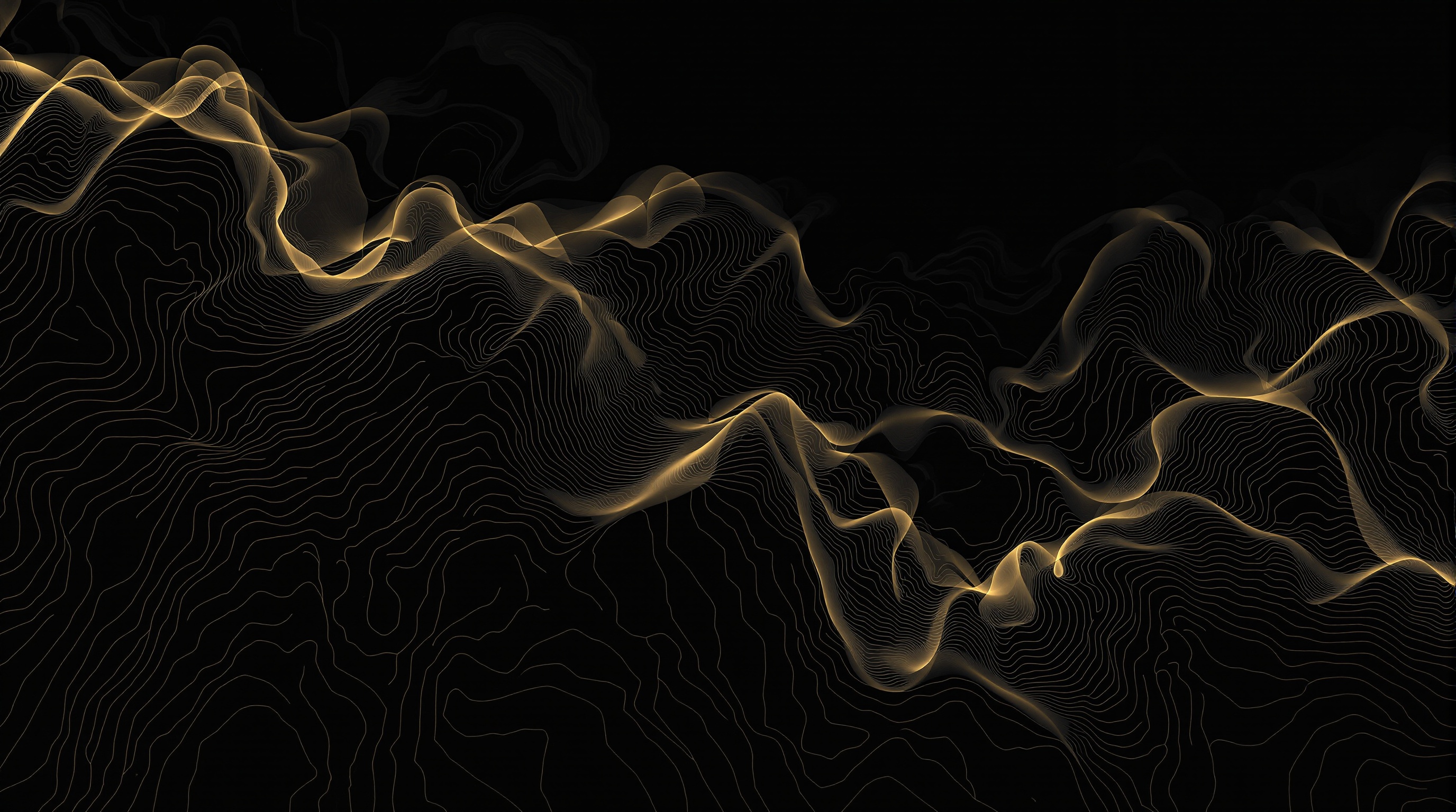 Abstract topographic data contours
