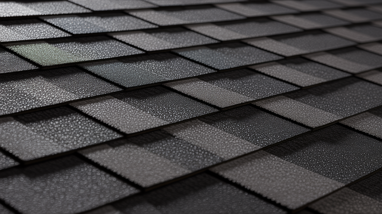 CertainTeed Moire Black shingle close-up