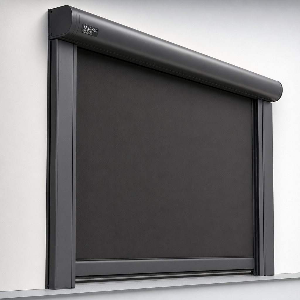 Compact & Blackout Shades — Guthrie Douglas TESS 660 Compact Blackout Zip Roller Shade — distributed by Blind Solutions®