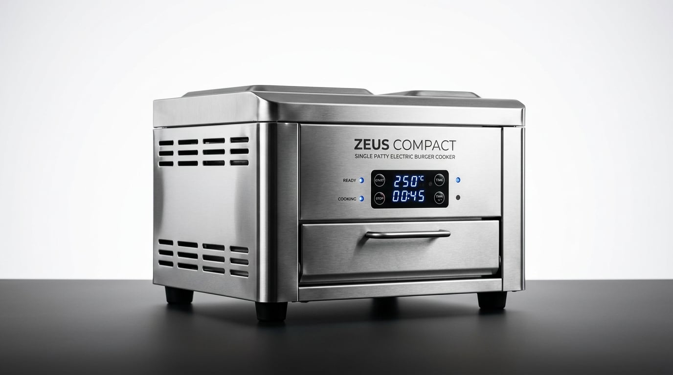 Zeus Compact — countertop commercial burger cooker for fast-food restaurants and food trucks