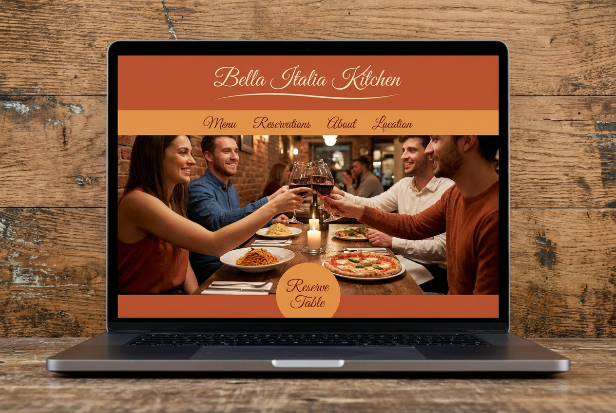 Bella Italia Kitchen website preview