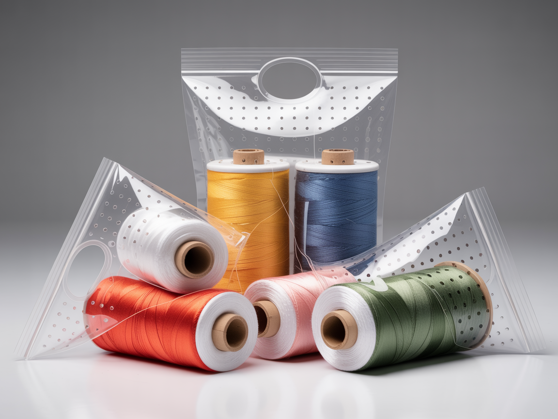 Túi HDPE đục lỗ đóng gói chỉ may
