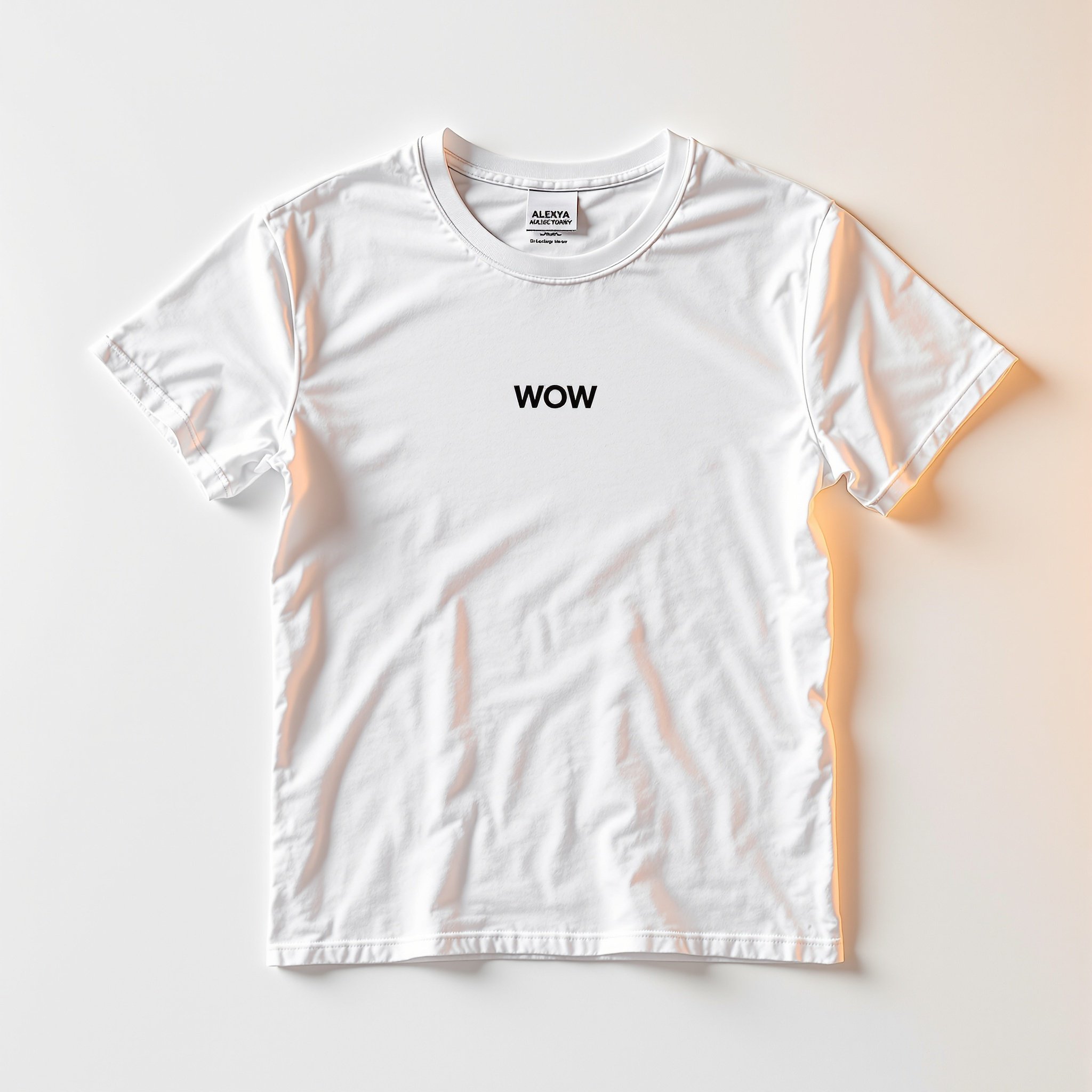 WOW WHITE AND BLACK TEE