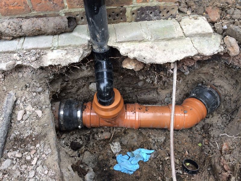 Drainage repair and new pipework installation