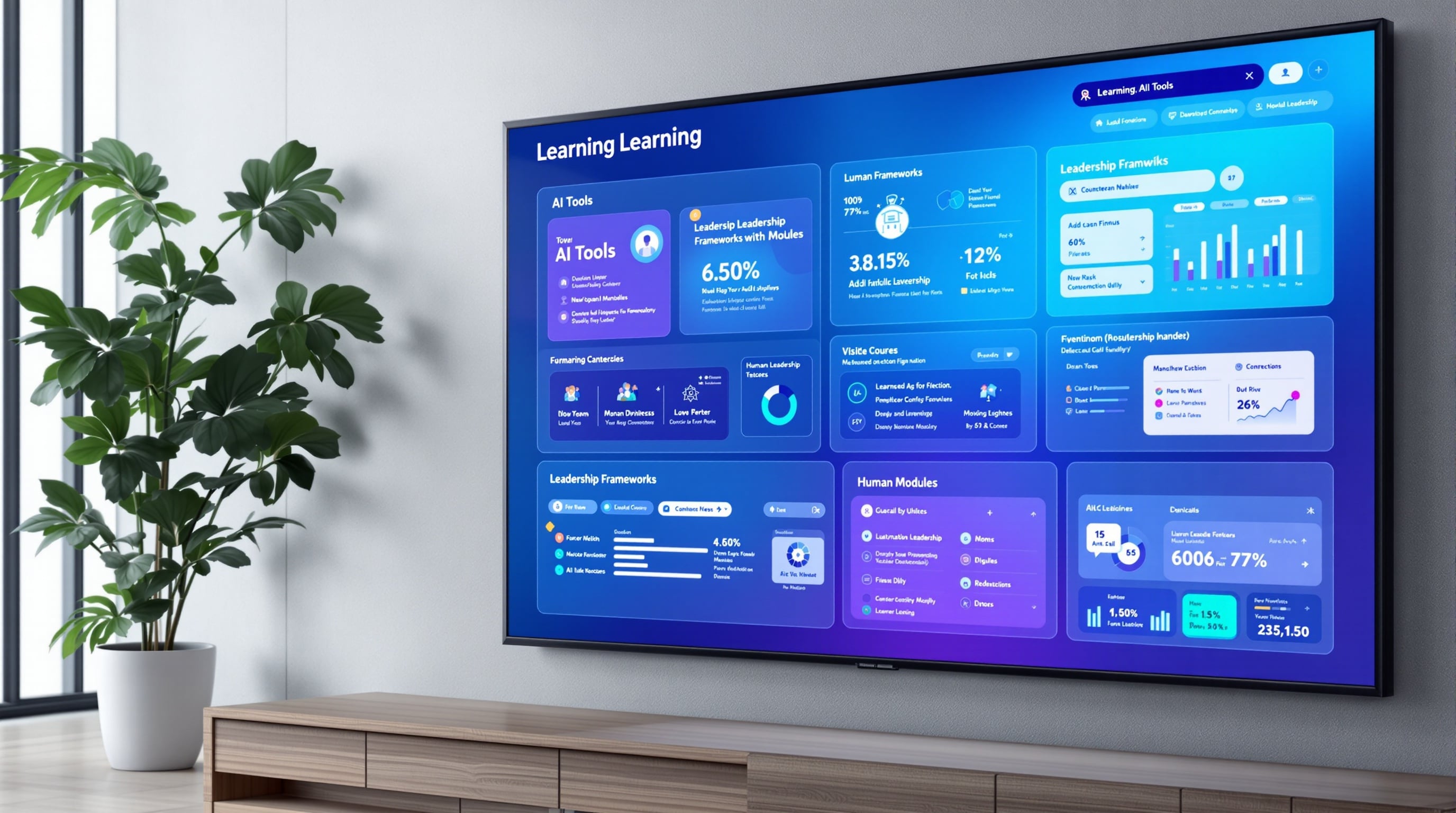Interactive learning dashboard