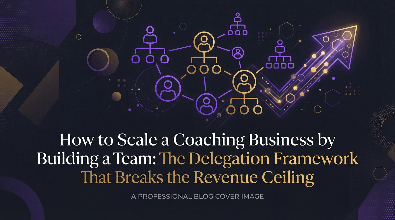 How to Scale a Coaching Business by Building a Team: The Delegation Framework That Breaks the Revenue Ceiling