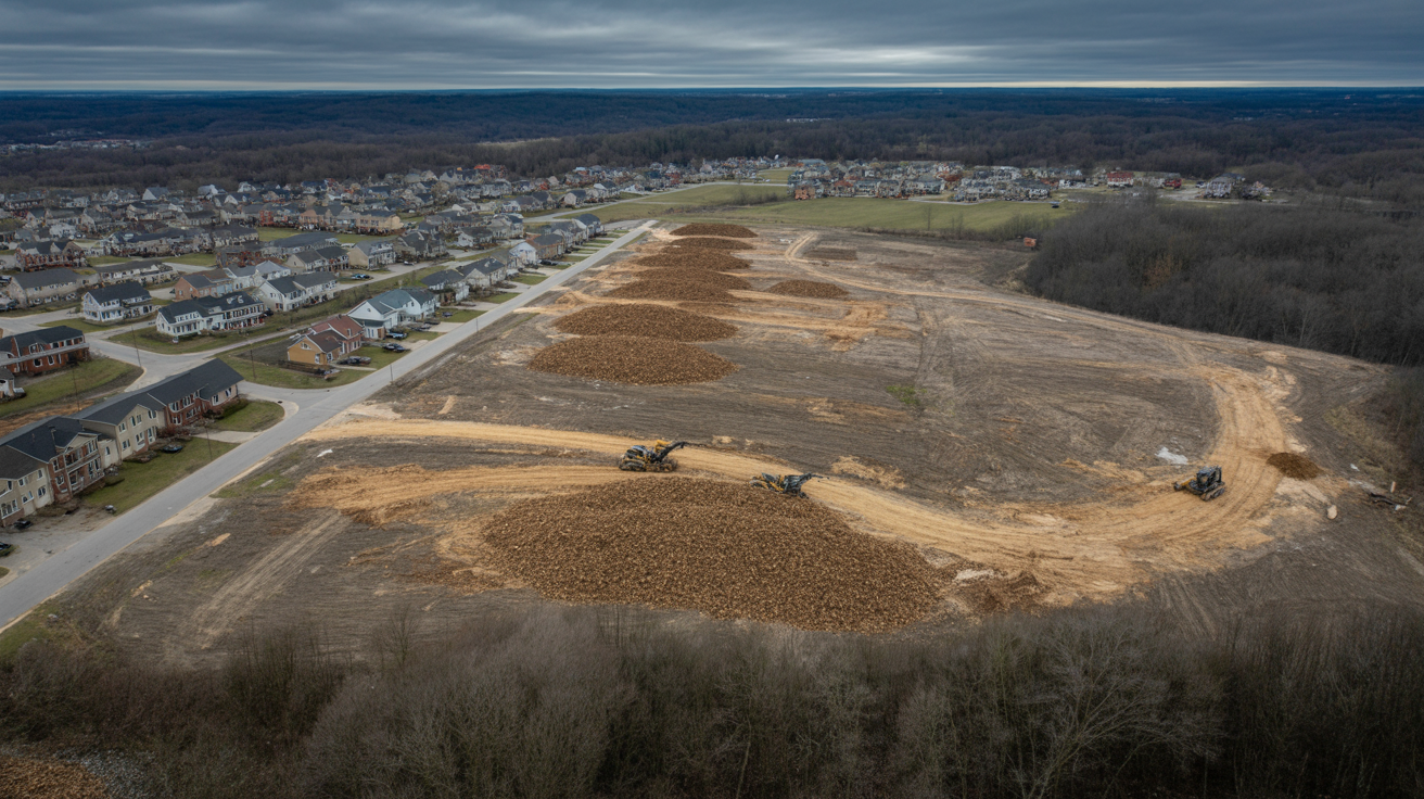 Multiple properties being cleared by Empire Land Clearing in Capital Region neighborhood
