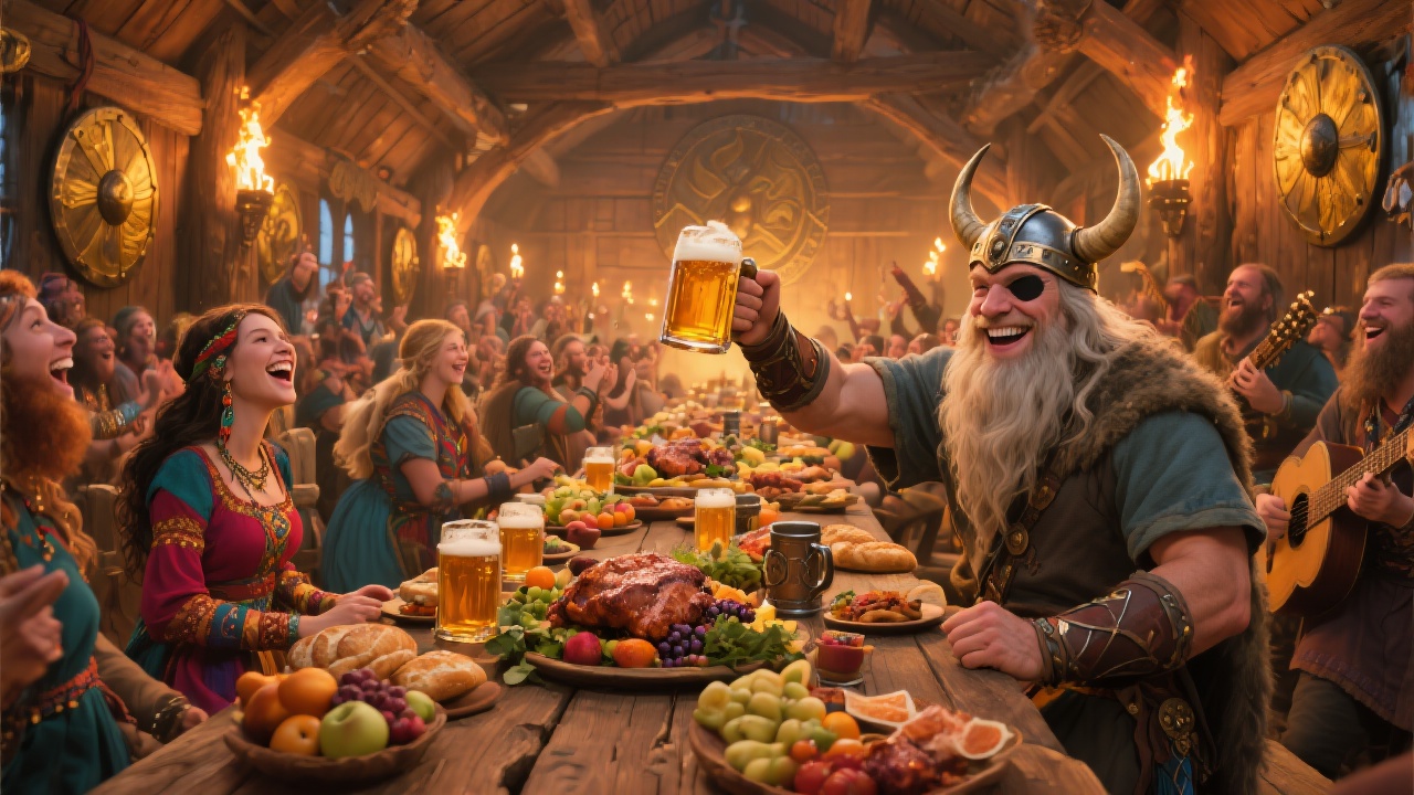 Freunde feiern mit Pascal