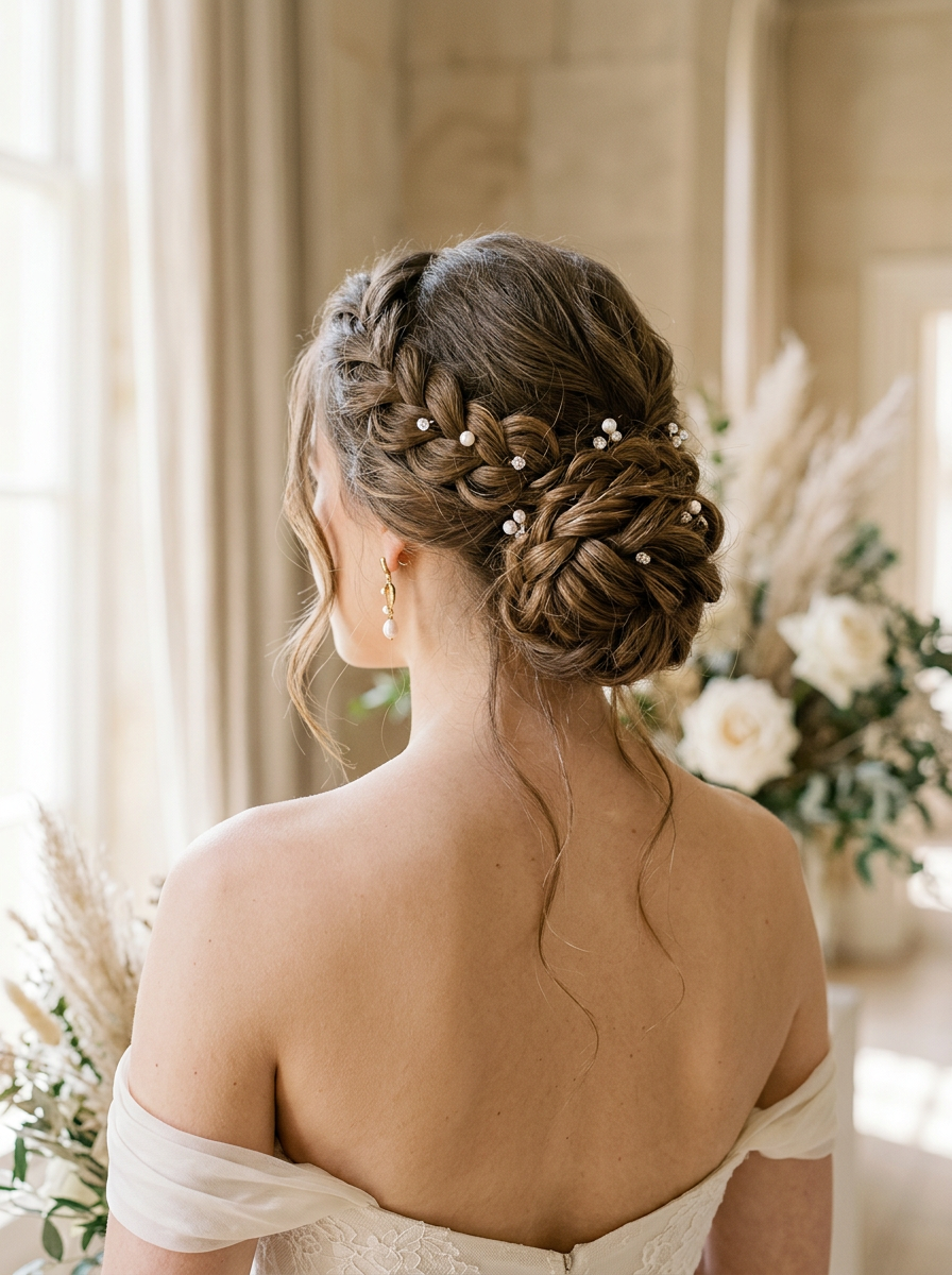 Penteado de noiva elegante