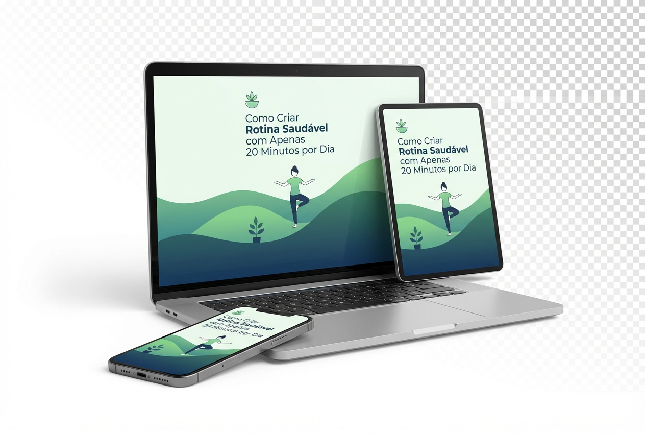 E-book Como Criar Rotina Saudável em dispositivos